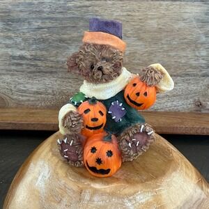 Vintage Harvest Scarecrow Bear Fall Jack-o-lantern Halloween‎ Thanksgiving